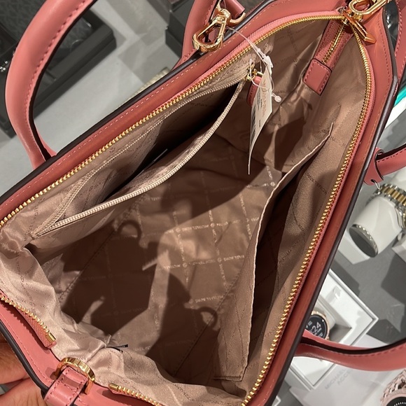 Michael Kors Avril Large Top Zip Satchel Shoulder Bag 
Rose - Picture 10 of 16